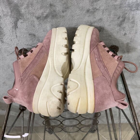 90’s Y2K style Madden Girl Bounce Platform Shoes 8.5 Pink Faux Suede * - Picture 6 of 12